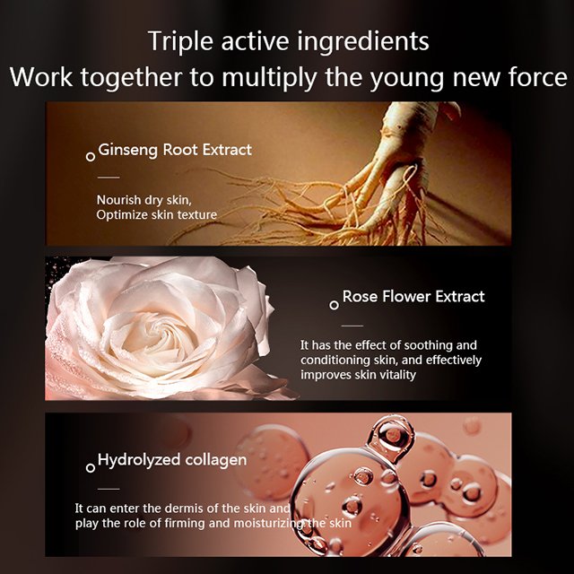 Wholesale Private Brand Lady Cream Ginseng facial serum Moisturizing Anti wrinkle Anti aging Firming Features Face Cream