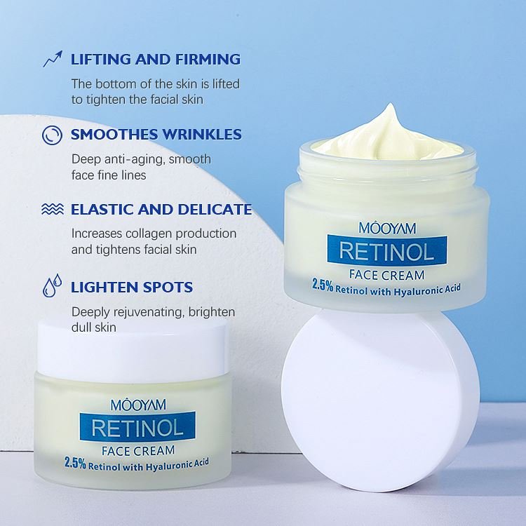 Private Label Organic Anti Aging Whitening Skin Cream Retinol Moisturizing Face Cream