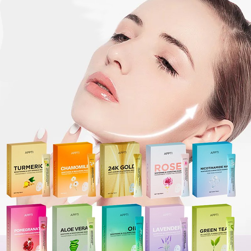 Natural Soft Hydro Jelly Mask Powder Set Peel Off Facial Mask Jar SPA Whitening Rose Collagen Hyaluronic Acid Mask