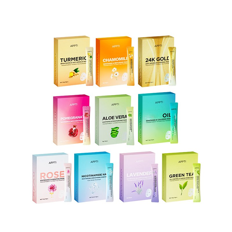 Natural Soft Hydro Jelly Mask Powder Set Peel Off Facial Mask Jar SPA Whitening Rose Collagen Hyaluronic Acid Mask