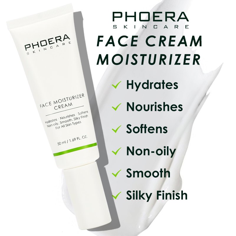 PHOERA Face Moisturizer Cream Daily Face Gel Moisturizer for Dry Skin