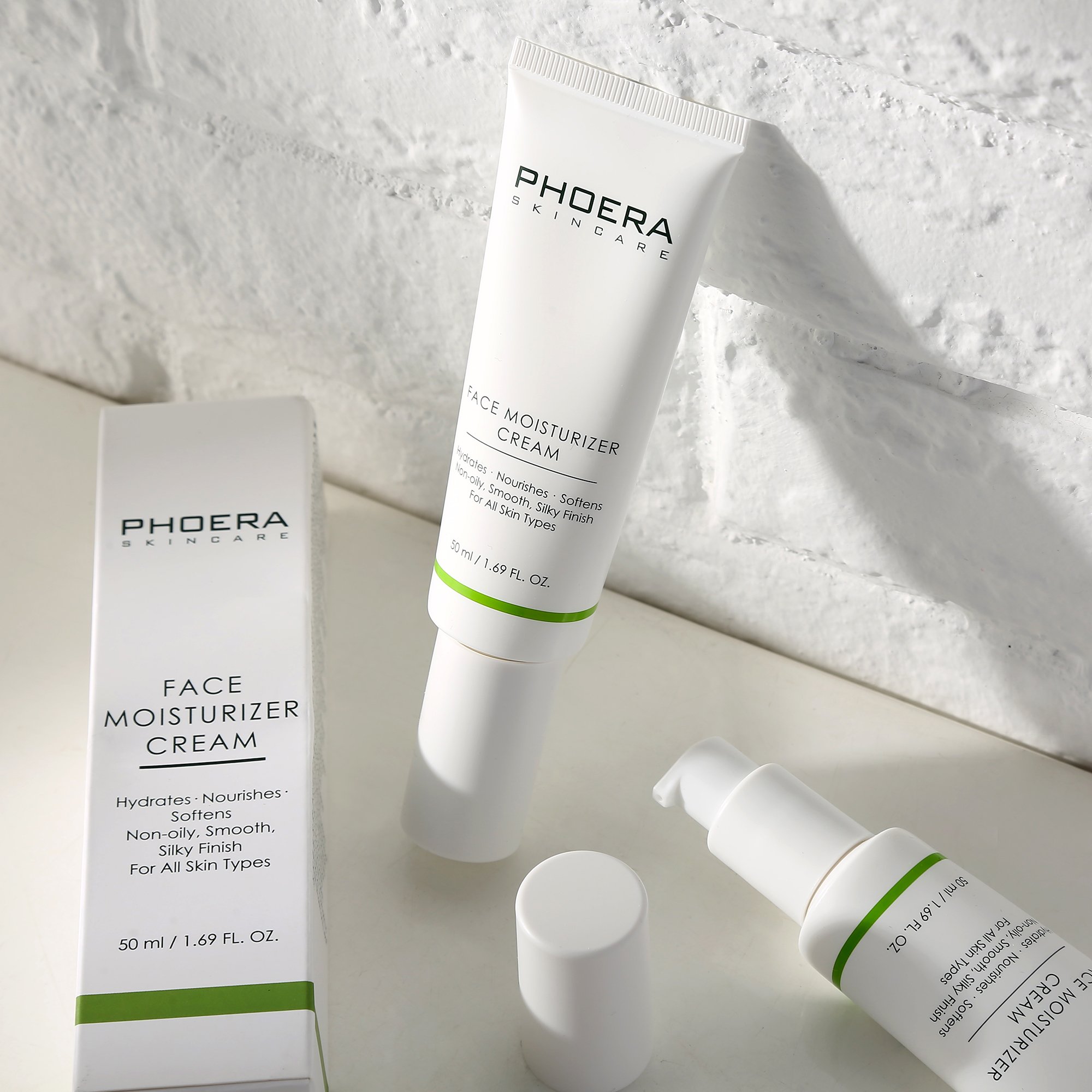PHOERA Face Moisturizer Cream Daily Face Gel Moisturizer for Dry Skin