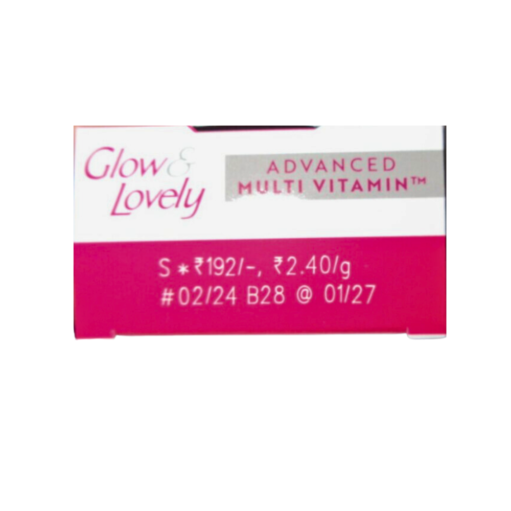 GLOW & LOVELY CREAM (INDIA DOMESTIC) 80GM X 36 ADVANCED MULTIVITAMIN (LILIAL FREE) Healthy Skin Barrier Face Cream