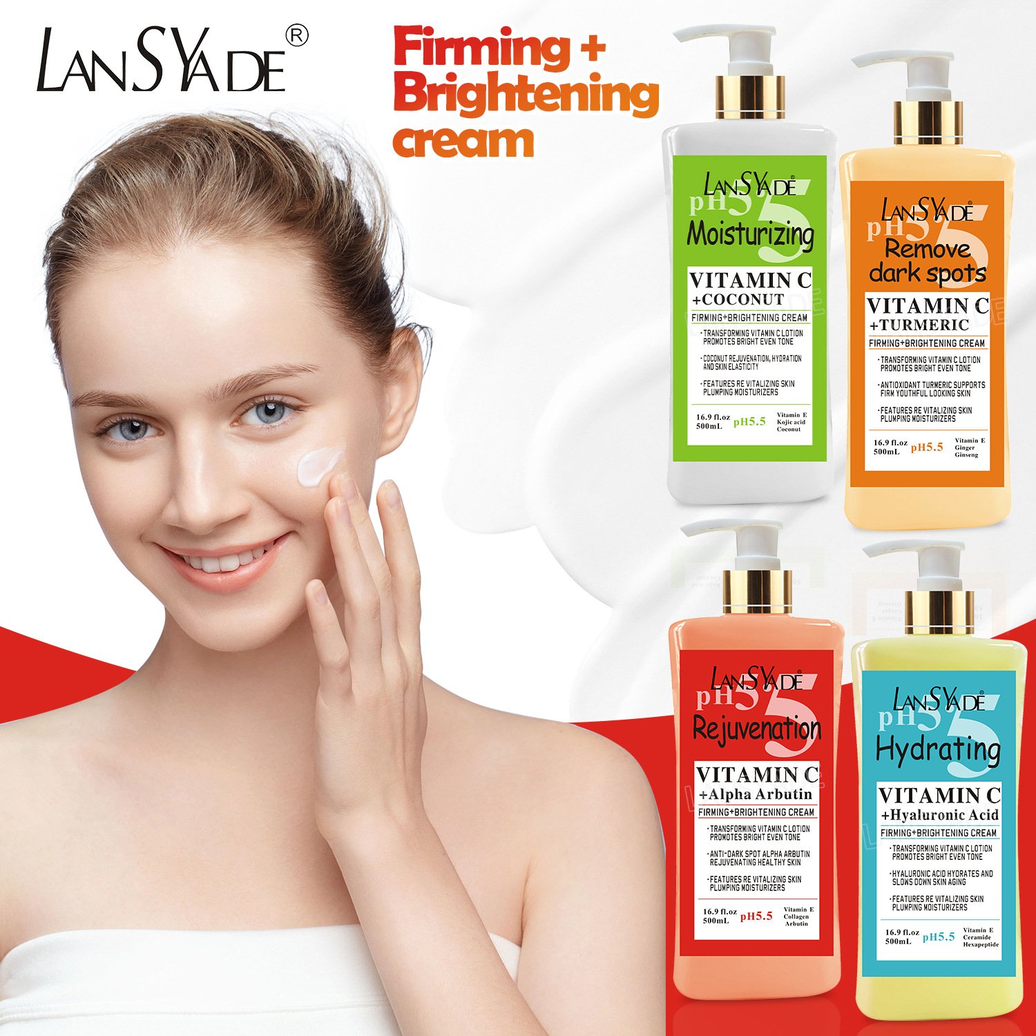 High Quality Vitamin C Whitening Lotion Moisturizing And Firming Body Lotion Deep Nourish Skincare Brightening Cream