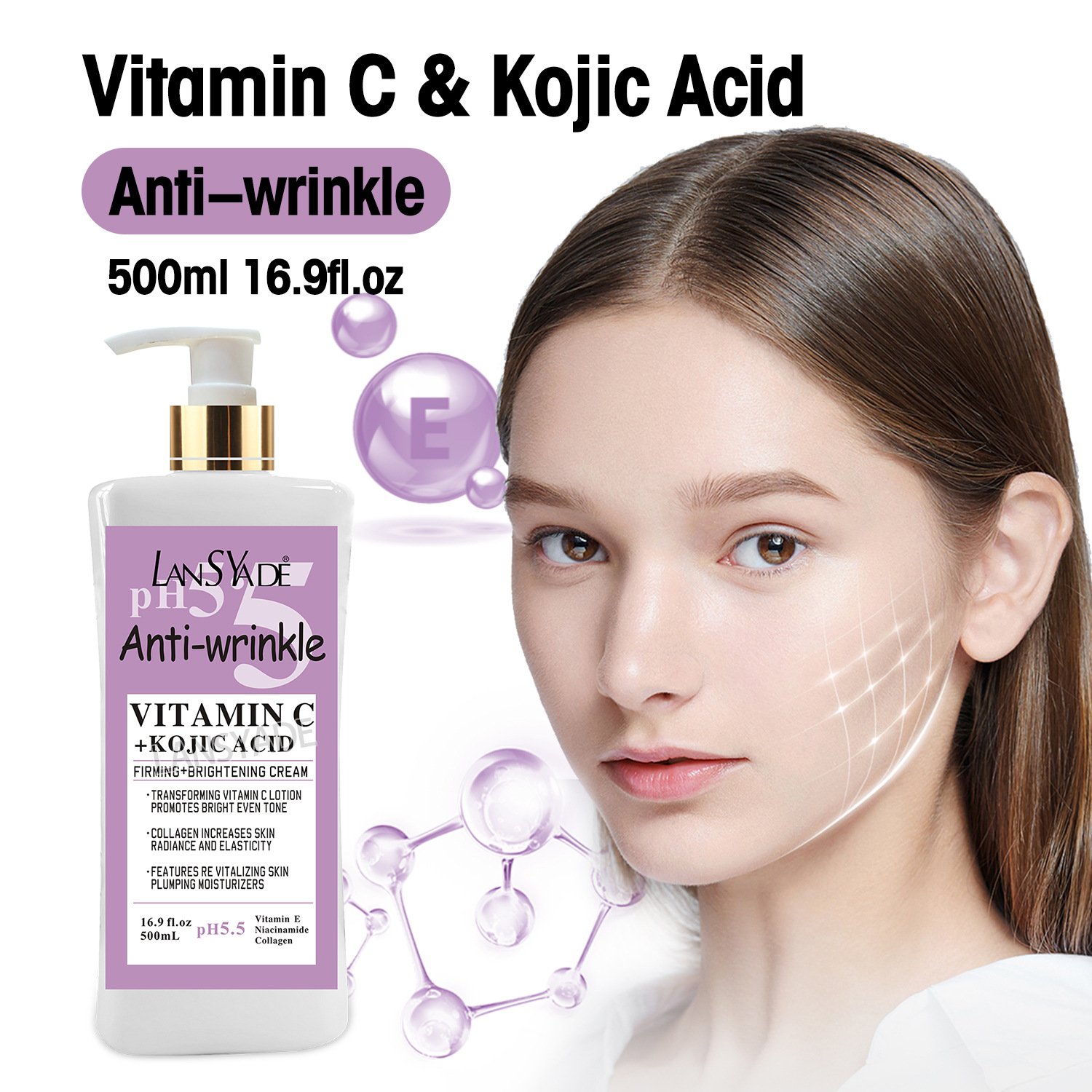High Quality Vitamin C Whitening Lotion Moisturizing And Firming Body Lotion Deep Nourish Skincare Brightening Cream