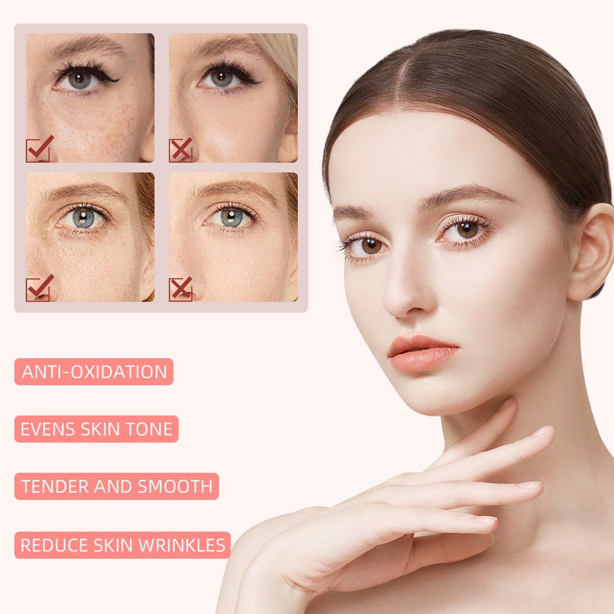 Private Label 5 In 1 Day Night Firming Hydration Remove Wrinkle Brightening Lightening Moisturizer Anti Aging Face Cream