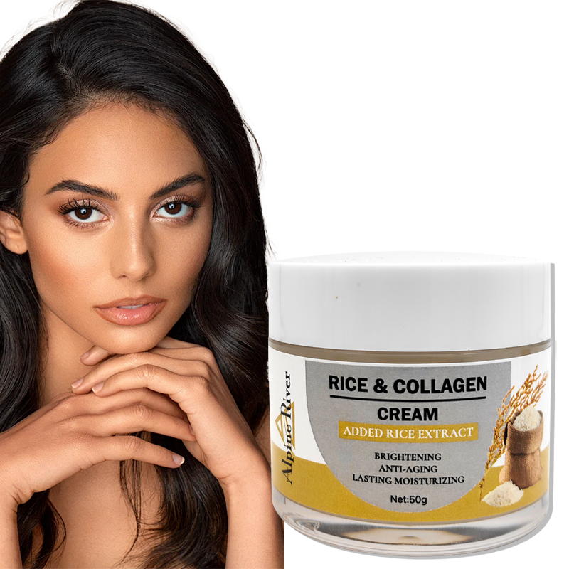 Private Label Latest Facial Whitening Cream Skin Moisturizing Long Term Brightening Whitening Face Rice Cream & Lotion