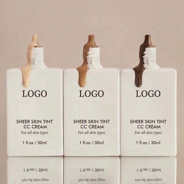 Factory Best Quality 30g Face Base Transparent Skin Tint Foundation Reduce Redness Lock Hydration CC Cream