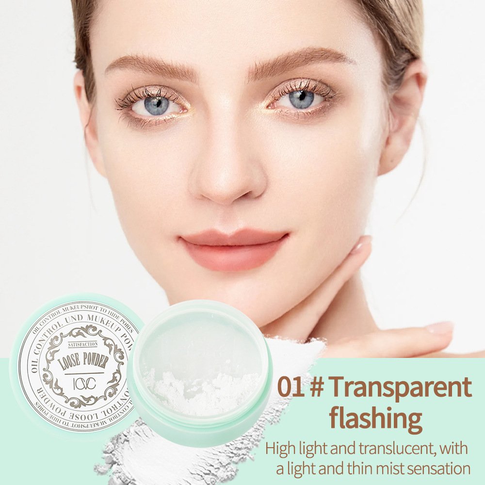 Slight Natural Nude Loose Powder Makeup Face Powder Oil Control Matte Finishing Makeup Loose Setting Powder for All Skin Types