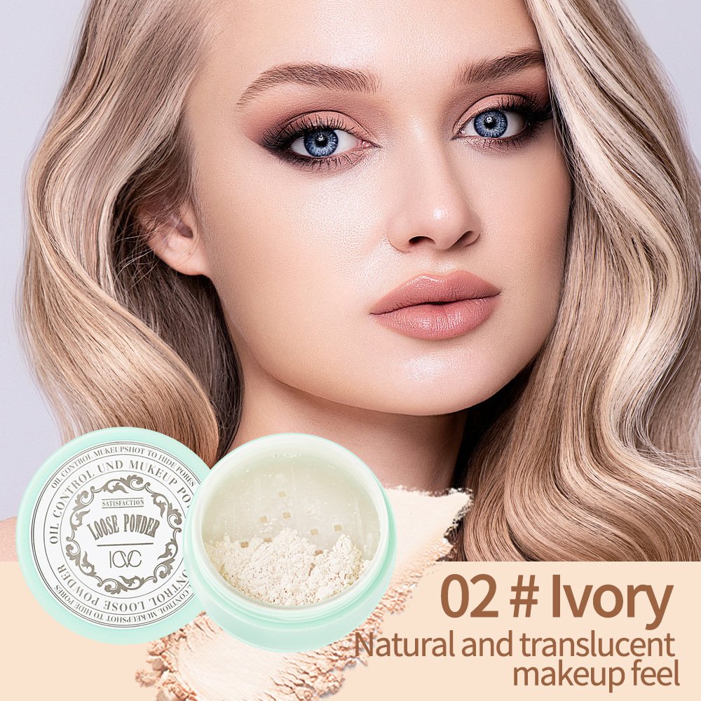 Slight Natural Nude Loose Powder Makeup Face Powder Oil Control Matte Finishing Makeup Loose Setting Powder for All Skin Types