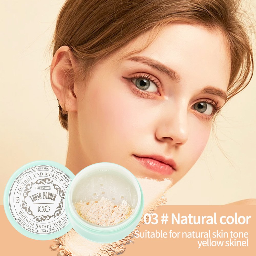 Slight Natural Nude Loose Powder Makeup Face Powder Oil Control Matte Finishing Makeup Loose Setting Powder for All Skin Types
