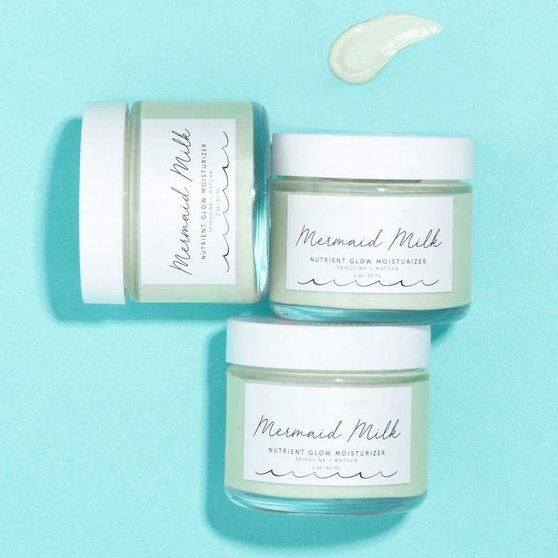 Korea Private Label Face Cream Nourishing Glow Spirulina Matcha Hydration Face Skin Whitening Moisturizing Cream
