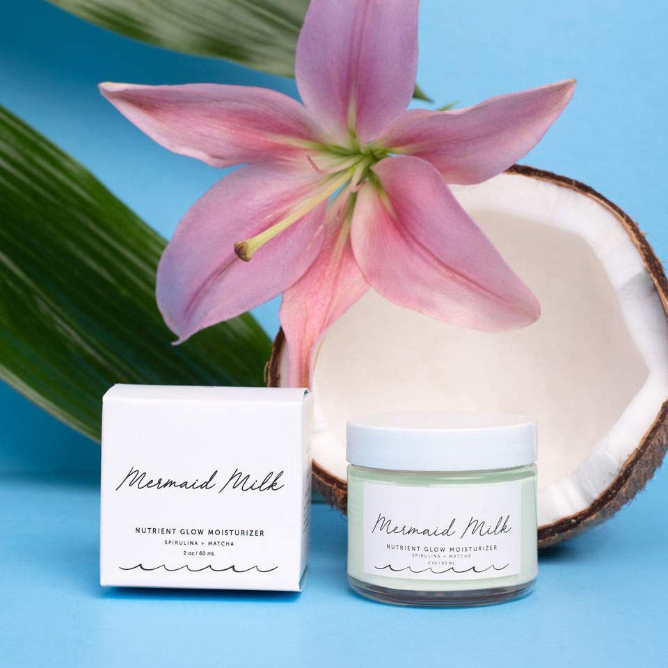Korea Private Label Face Cream Nourishing Glow Spirulina Matcha Hydration Face Skin Whitening Moisturizing Cream