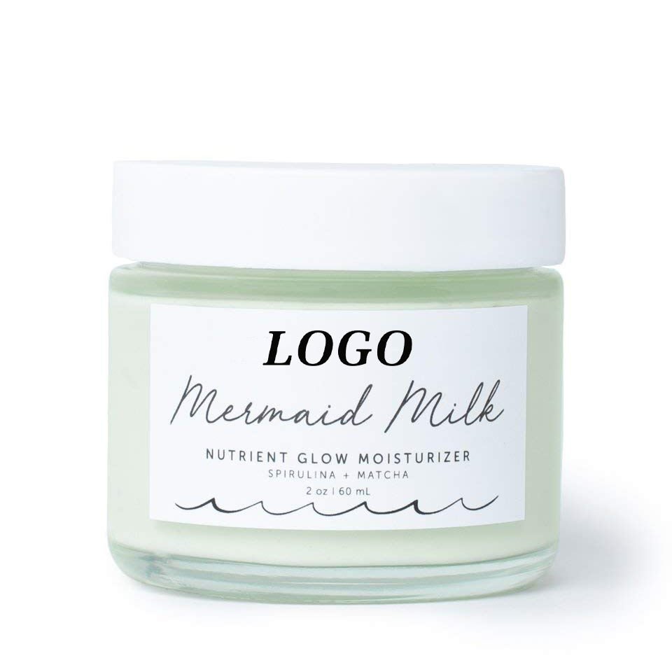 Korea Private Label Face Cream Nourishing Glow Spirulina Matcha Hydration Face Skin Whitening Moisturizing Cream