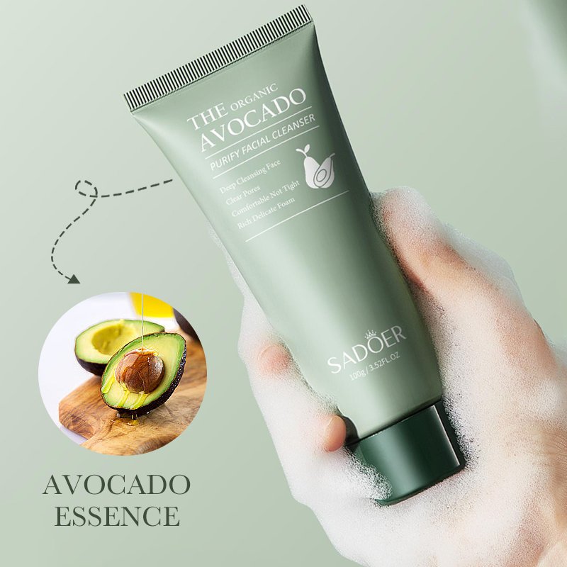 Avocado Natural Organic Facial Serum Face Cream Lotion Scrub Exfoliator Body and Hands Care Anti-Aging Whitening Skin Care Set