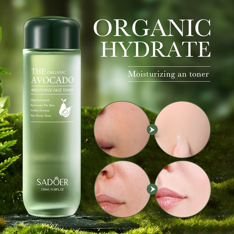 Avocado Natural Organic Facial Serum Face Cream Lotion Scrub Exfoliator Body and Hands Care Anti-Aging Whitening Skin Care Set