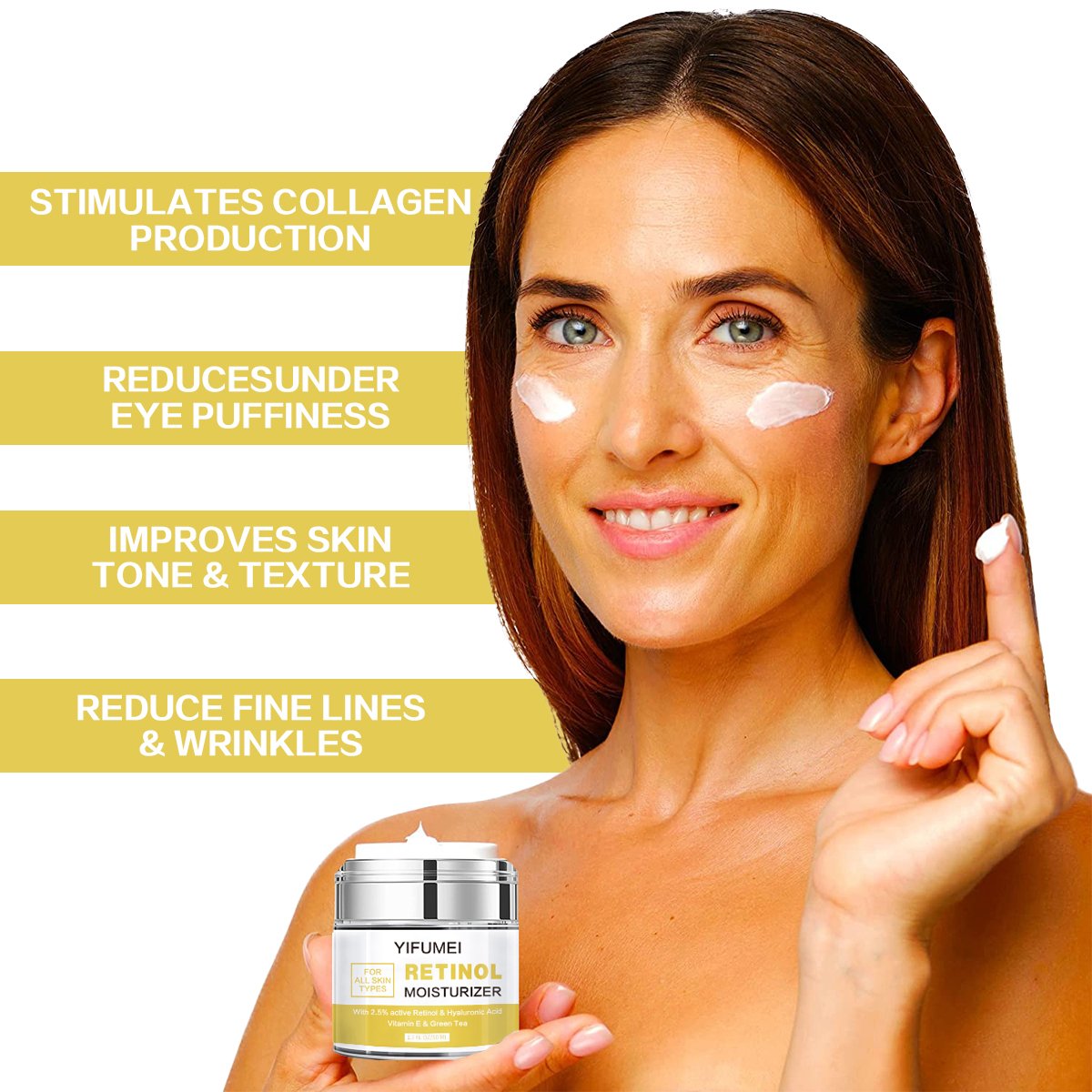 Custom Logo Women And Men Anti Wrinkles Fine Lines Hyaluronic Acid Collagen Retinol Moisturizing Face Cream