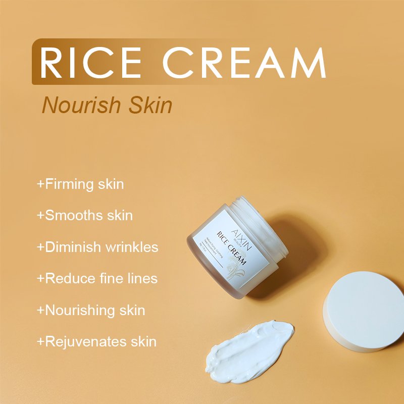 Korea Private Label 50g Rice Cream Moisturiser Lightweight And Non-greasy Vegan Face Cream Rice Face Cream