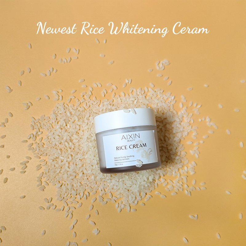 Korea Private Label 50g Rice Cream Moisturiser Lightweight And Non-greasy Vegan Face Cream Rice Face Cream
