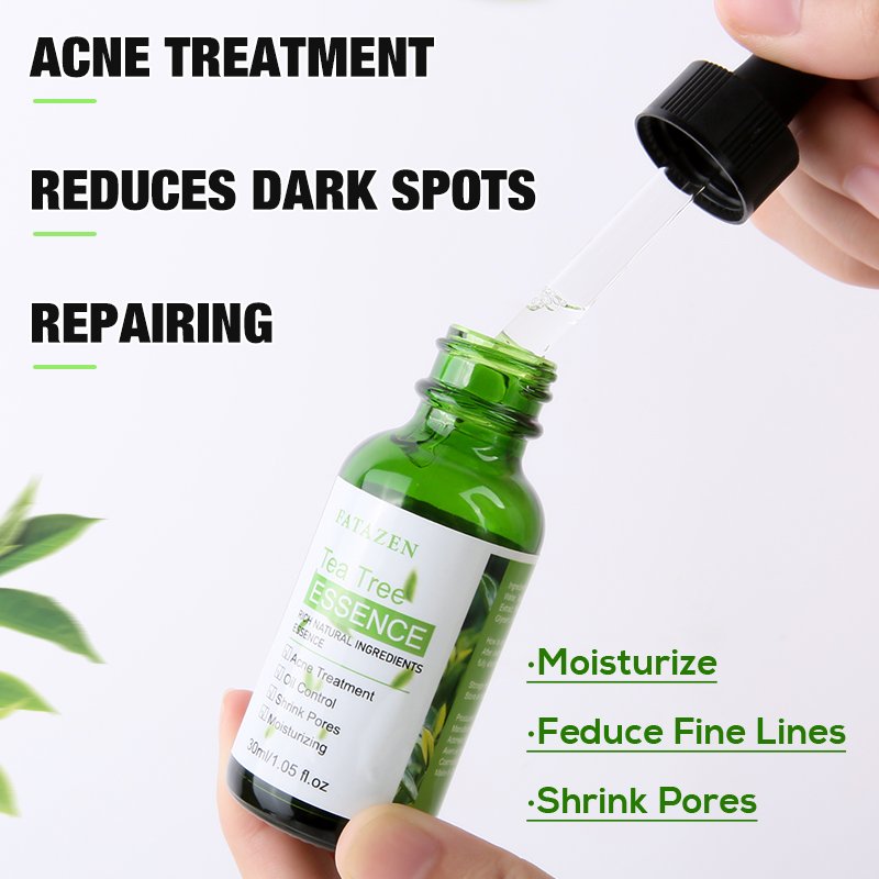 Beauty Products Face Care Brightening Green Tea Anti-acne Serum OEM ODM Hydrating Skincare Tea Tree Facial Serum