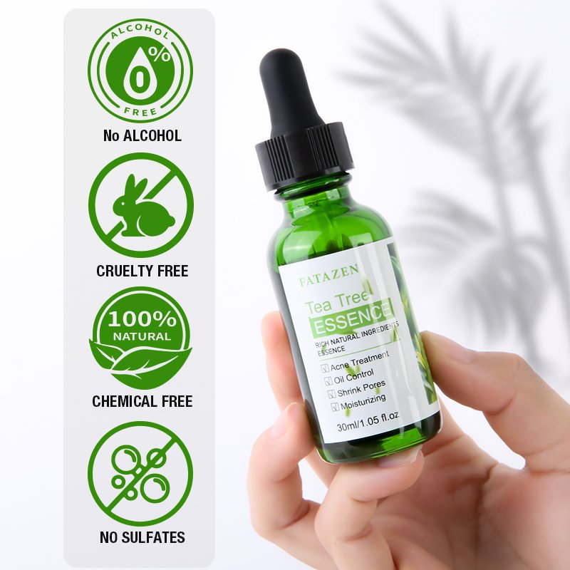 Beauty Products Face Care Brightening Green Tea Anti-acne Serum OEM ODM Hydrating Skincare Tea Tree Facial Serum