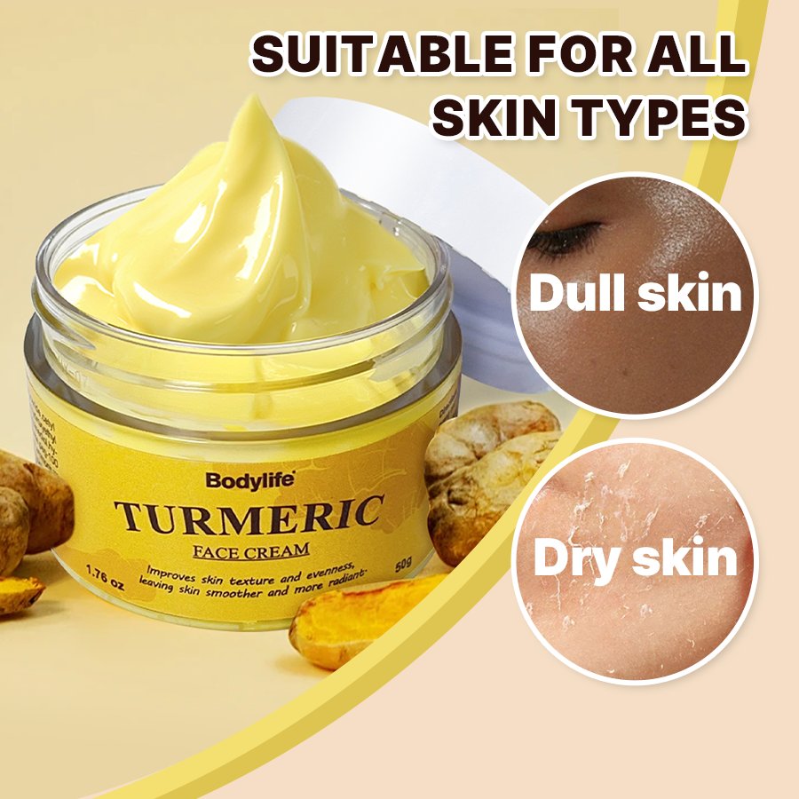 Organic Turmeric Face Cream Anti-Acne Strong Whitening & Brightening Effects Private Label Day Cream Wholesale