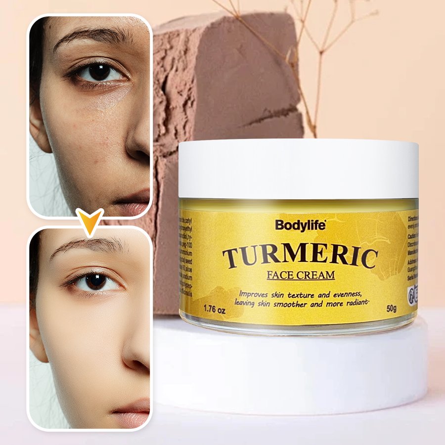 Organic Turmeric Face Cream Anti-Acne Strong Whitening & Brightening Effects Private Label Day Cream Wholesale