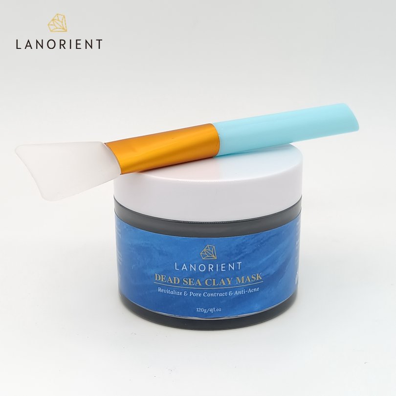 OEM logo private label skincare natural clay facial face skin care volcanic magnetic black dead sea mud mask