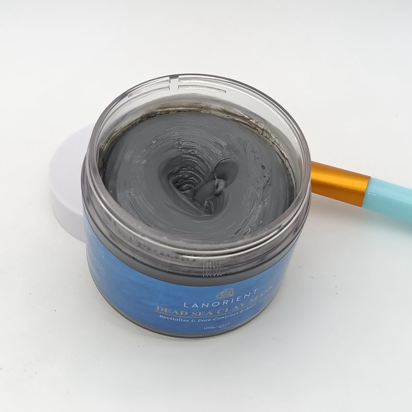 OEM logo private label skincare natural clay facial face skin care volcanic magnetic black dead sea mud mask