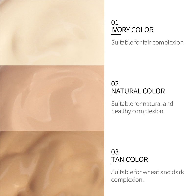 OEM Custom Natural Makeup Liquid Foundation Oil Control BB Cream Long Lasting Brightening Beauty Makeup Whitening Face Cream