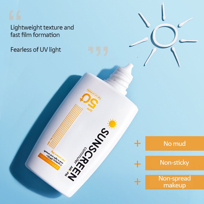Private Label SPF 50 + Sunscreen 48g Wholesale Customized Uv Protection Face Body Refreshing Moisturizing Sun Cream & Lotion