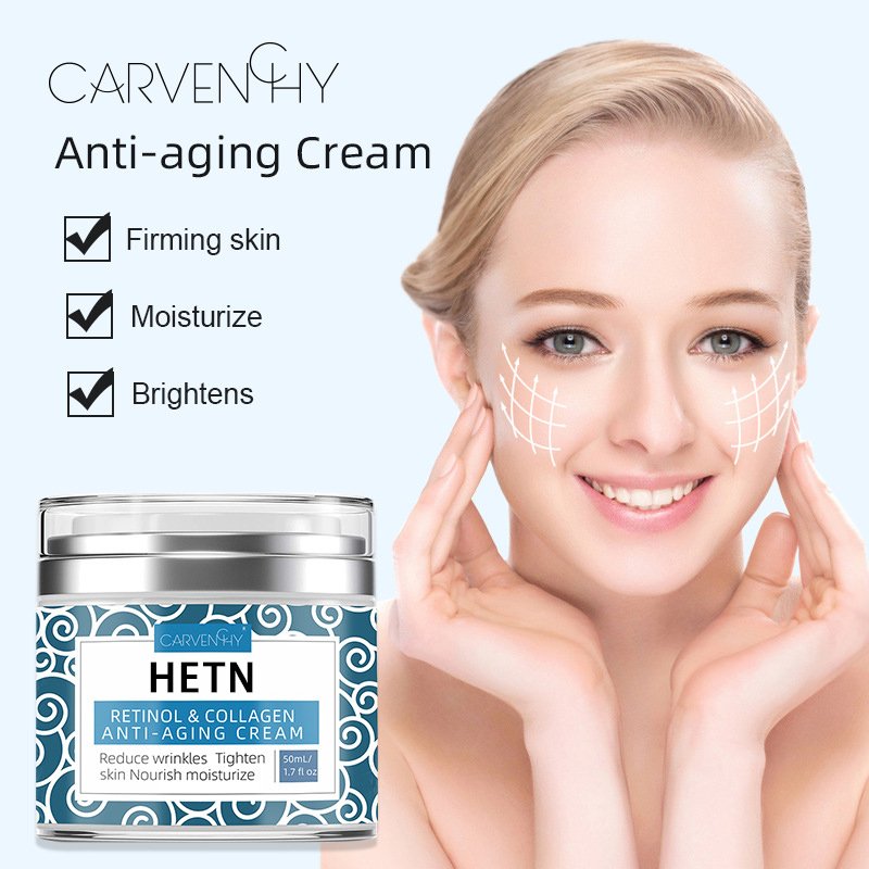 OEM Custom Logo 50ml Firming Lifting Retinol Face Cream for Anti Aging Anti Wrinkle Moisturizing Nourishing Effects