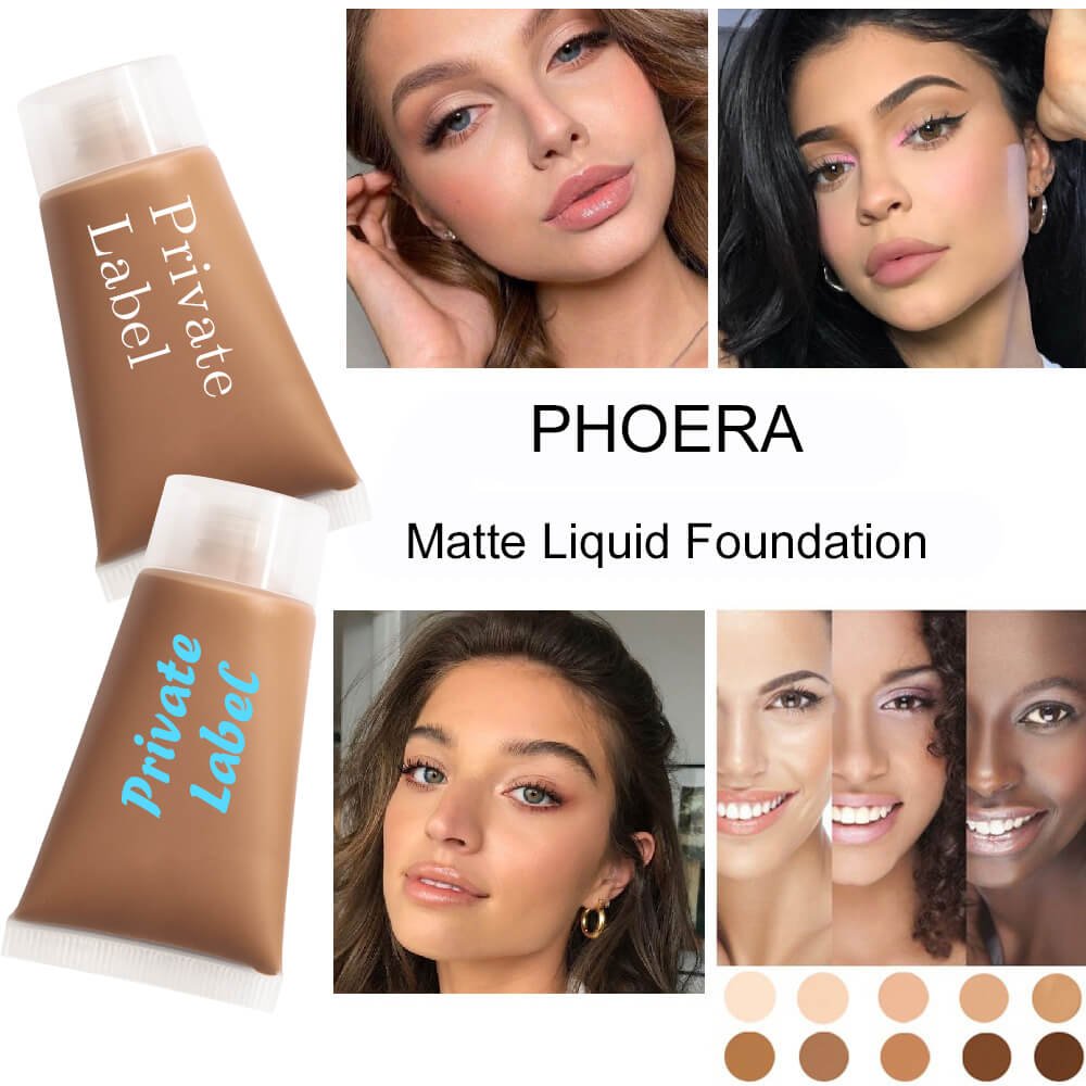 SPF15 Colors Foundation Waterproof Private Label Full Coverage Makeup Cream Face Foundation