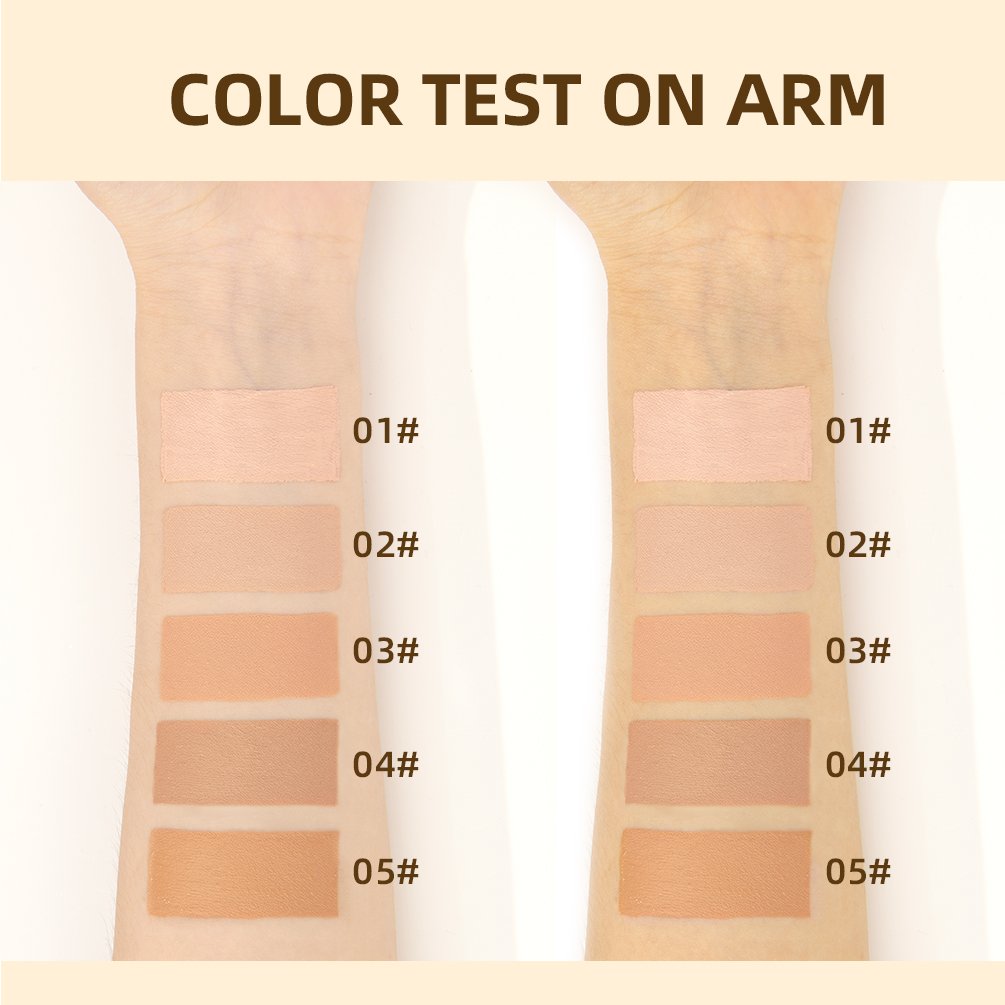 Matte Face Foundation Makeup Base Cream Full Coverage Concealer Cover Ance Moisturizing No Cracking Waterproof Face Corrector