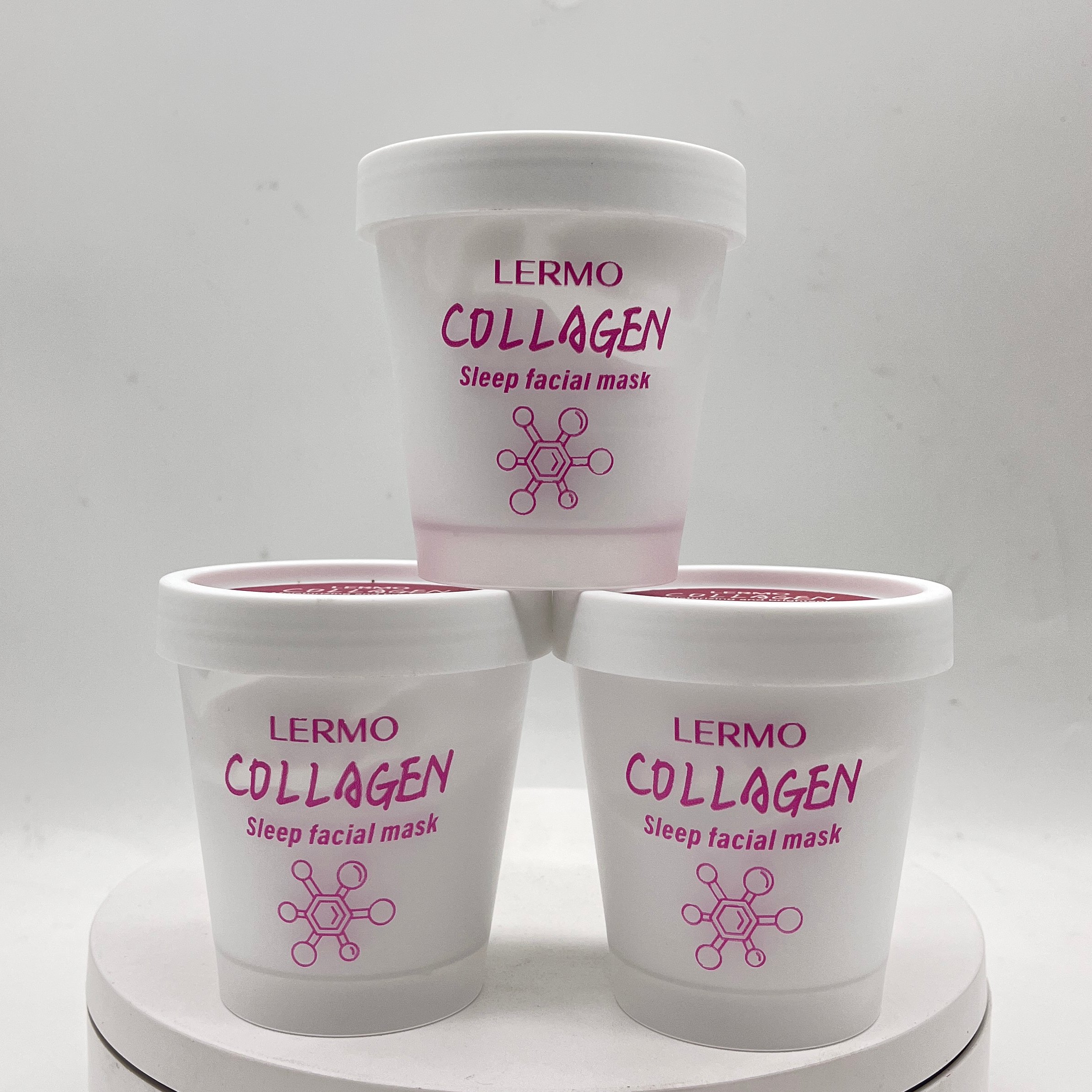 LERMO small moq Vegan Skin Moisturizer Moon Collagen Sleeping cream Sleep M a sk Anti-wrinkle Pore Purifying Clarity Face Cream