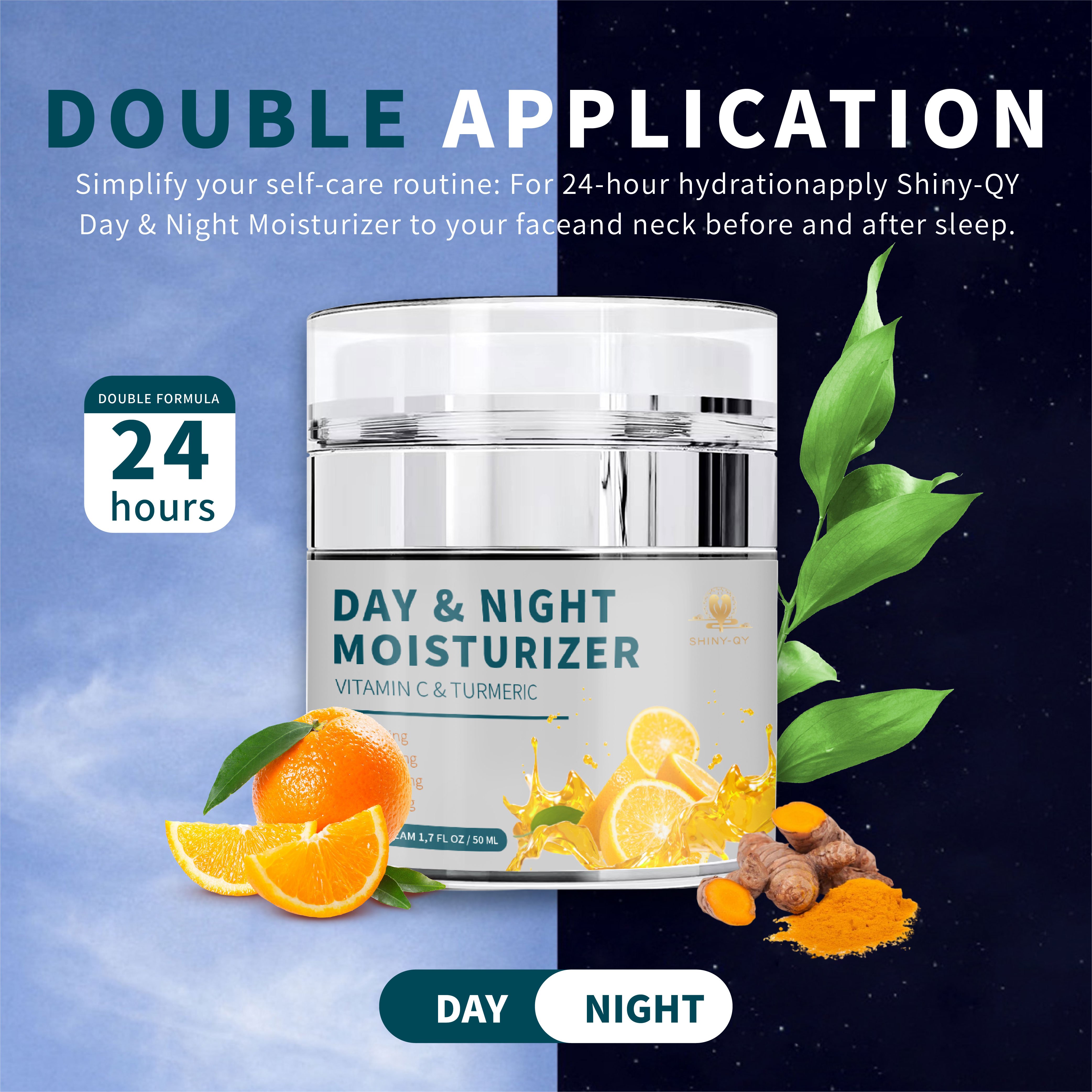 Private Label Anti-Aging Whitening Lightening Moisturizer Turmeric Vitamin C Face Cream