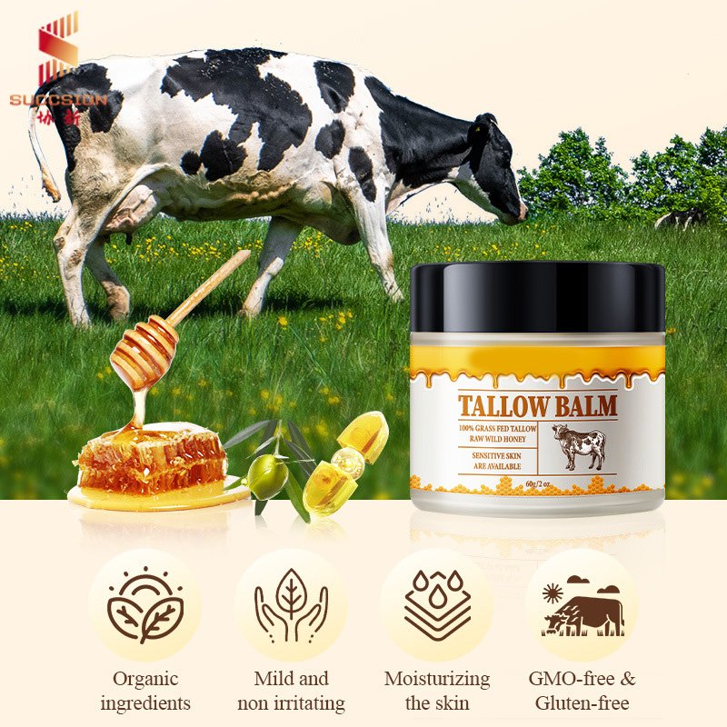 60g customize logo organic Ingredients Tallow Blam hydrating skin care moisturizing body and face cream