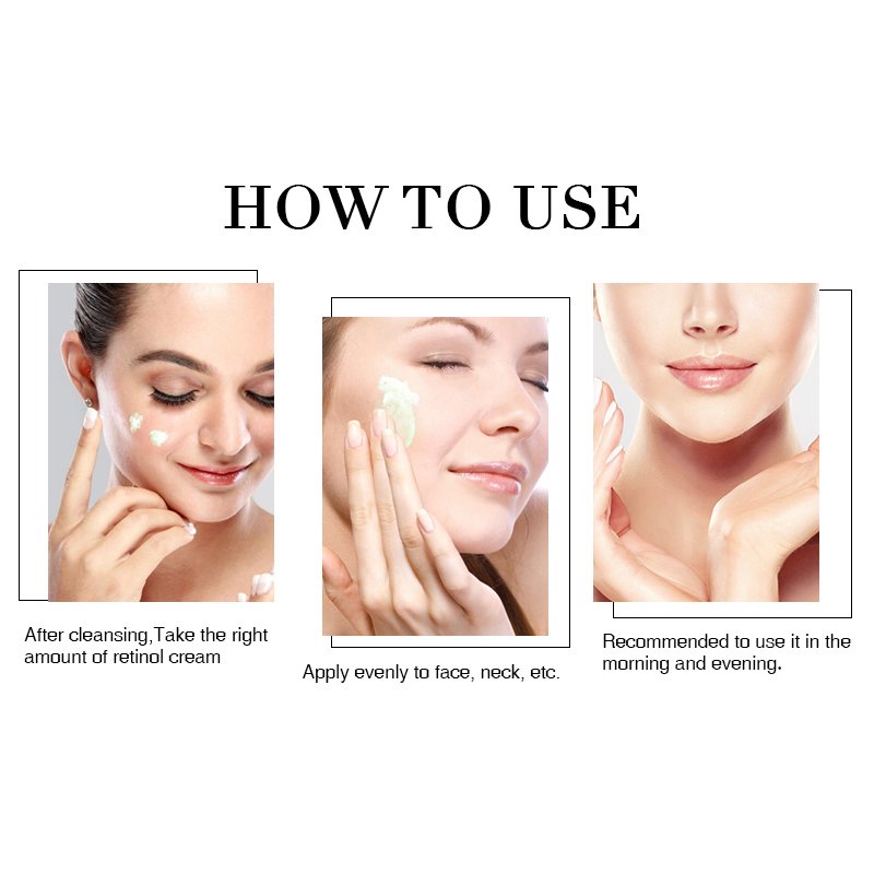 OEM Retinol Moisturizer Face Cream Hyaluronic Acid Anti Aging Remove Wrinkle Vitamin E Cream