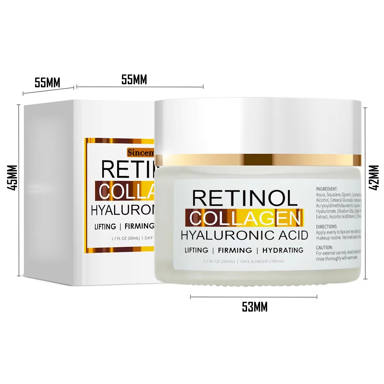 High Quality Day Night Cream Silicone-Free Alpha Arbutin OEM Anti Aging Face Care Retinol Whitening Female Skin Care Face Cream