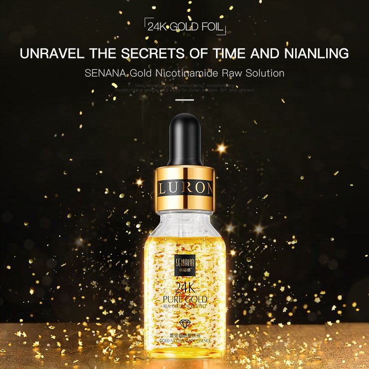 Wholesale Private Label Serum Gold 24k Anti-aging Moisturizing Firming 24k Gold serum Face Serum Product