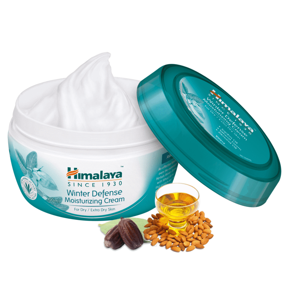 Himalaya Winter Defense 50ml & 100ml Herbal Whitening Oil Moisturizing Cream & Nourishing Exfoliator with Jojoba Oil Skincare