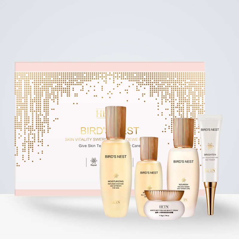 OEM customized Light Rain Bird's Nest Nourishing set Antioxidant Repair Dry lines Removing Fine lines lotion face cream