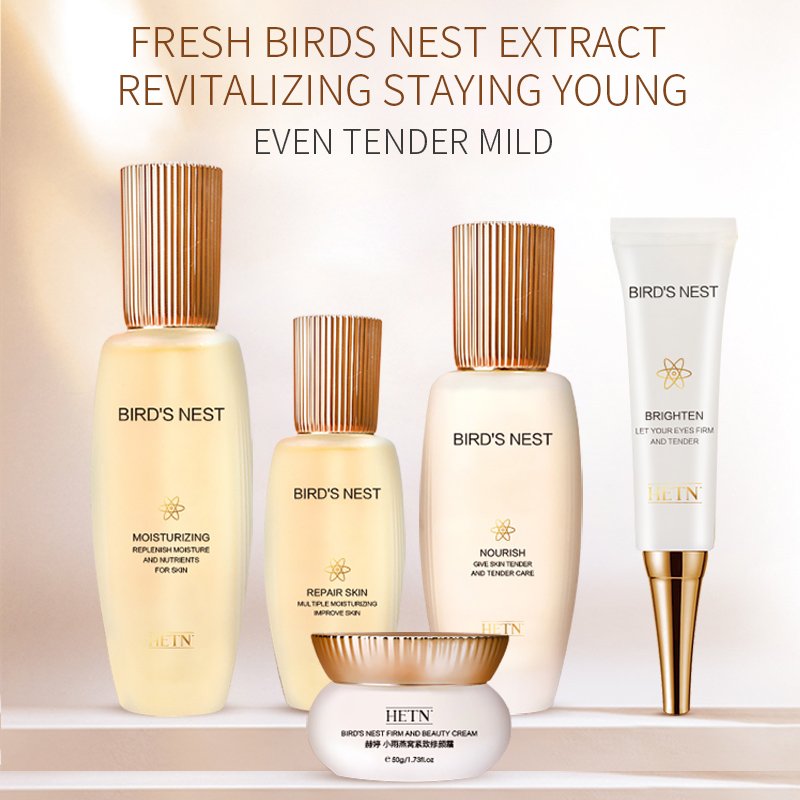 OEM customized Light Rain Bird's Nest Nourishing set Antioxidant Repair Dry lines Removing Fine lines lotion face cream