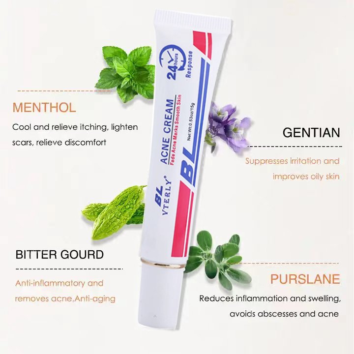 24 hours Effective Repair Acne Scar Pimples Removal Spot Treatment Fade Marks Tea Tree Oil Skin Care Acne Cream