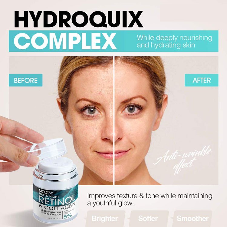 Beauty Moisturizing Brightening Retinol Collagen Face Cream Day And Night Remove Dark Spots Anti Aging Face Whitening Cream