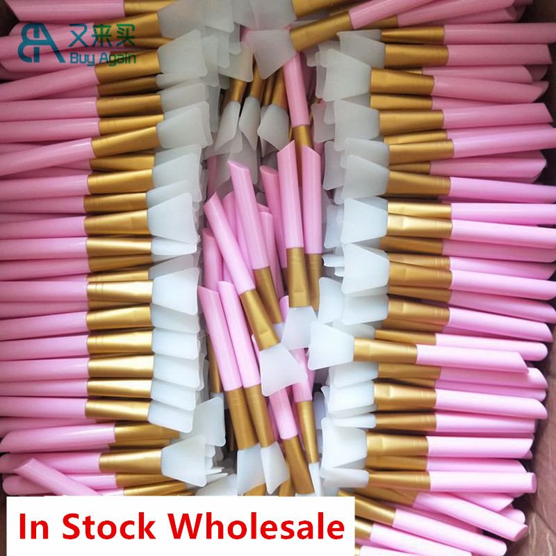 Wholesale skin care beauty skincare diy tools silicon brush tumbler epoxy paint brush spatula face mask silicone applicator