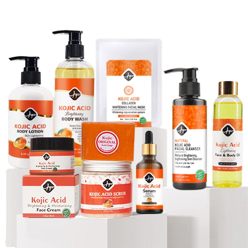 BEST Selling KOJIC AICD set Private Label WhItening Moisturizer anti-aging Remove Dark Spot Natural Kojic Acid Soap Kojic Set