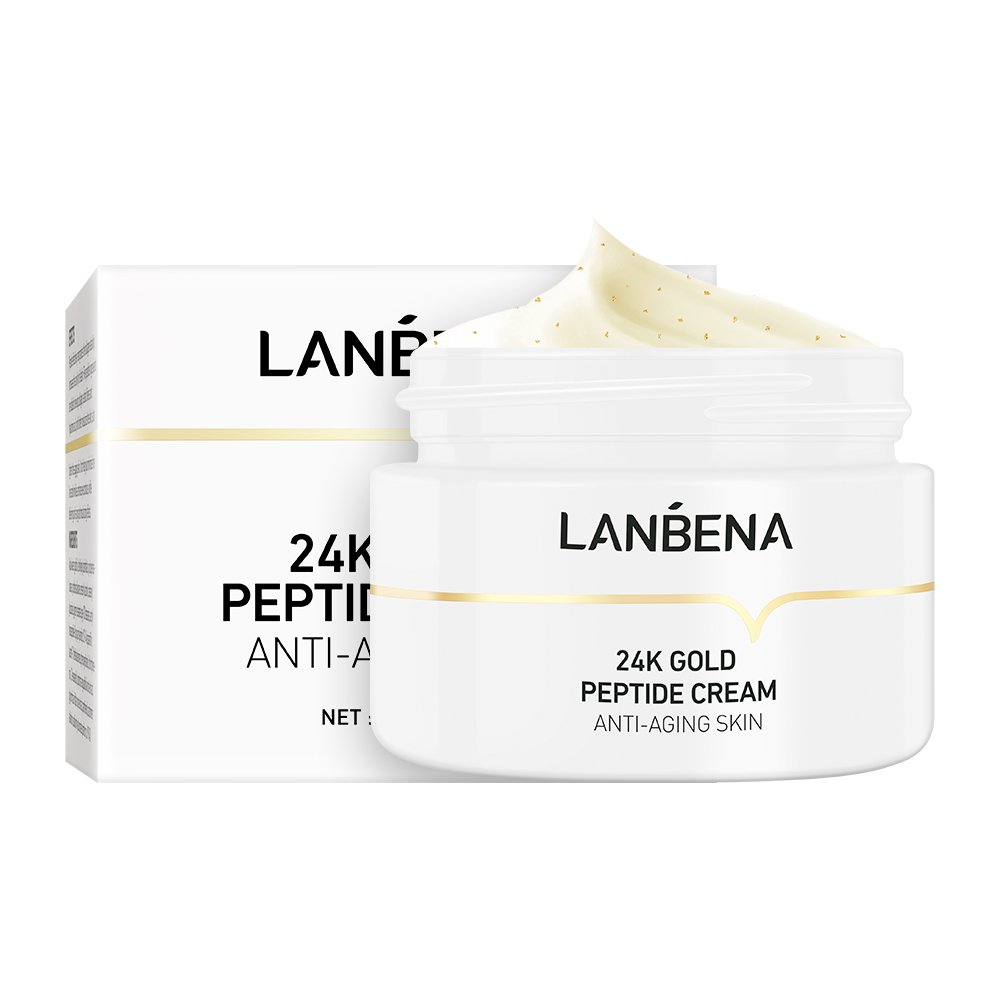OEM LANBENA Wholesale 24k Gold Peptide Anti Aging Face Cream Skin Care Moisturizer Cream