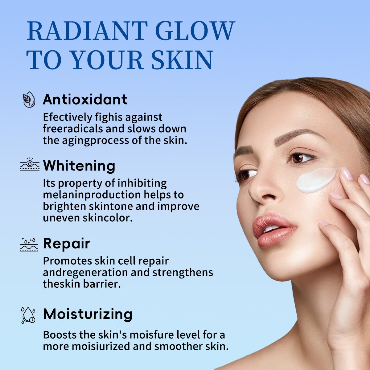 Private Label Intense Brightening Kojic Acid Lightening Moisturizing Removal Pigment Dark Spot Glutathione Whitening Face Cream