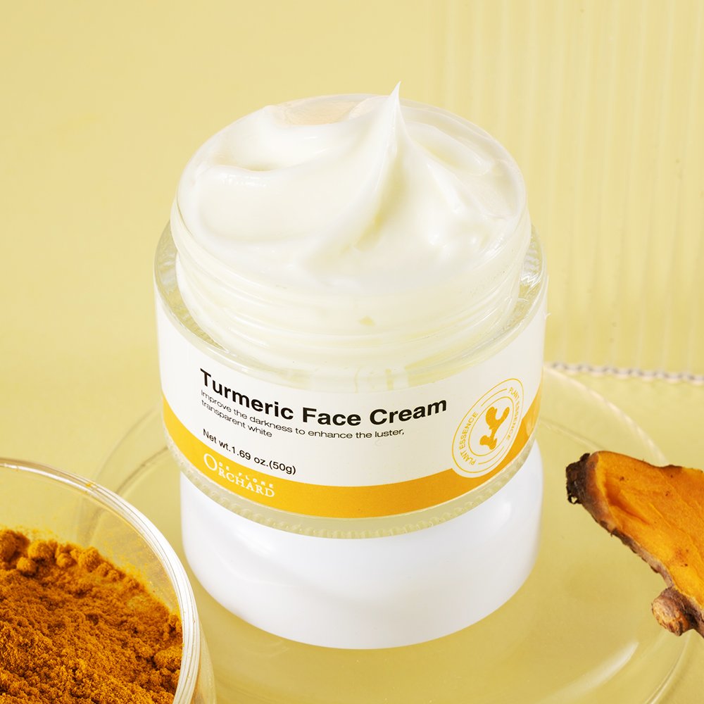 Beauty Skin Care Private Label Natural Face Continuously Nourish And Fade Fine Lines Whitening Turmeric Face Cream